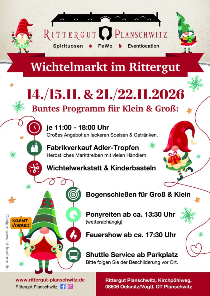 Saxonpark auf dem Wichtelmarkt Planschwitz 2026 –
               Weihnachtsgeschenke und traditionelle Volkskunst im Vogtland